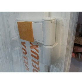 Porta Exterior PVC VIGO 98x208cm com vidro vertical Direita