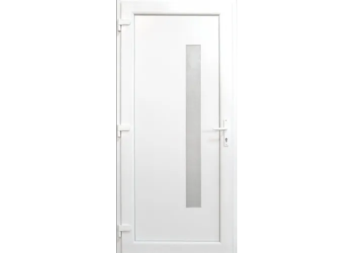 Porta Exterior PVC VIGO 98x208cm com vidro vertical Direita