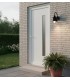 Porta Exterior PVC VIGO 98x208cm com vidro vertical Direita