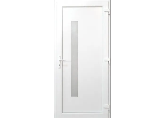 Porta Exterior PVC VIGO 98x208cm com vidro vertical Esquerda