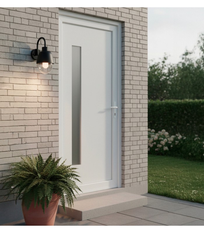 Porta Exterior PVC VIGO 98x208cm com vidro vertical Esquerda