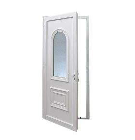 Porta de Entrada PVC VEKA PLUS 5 Roma Branca por Medida | Segurança e Conforto