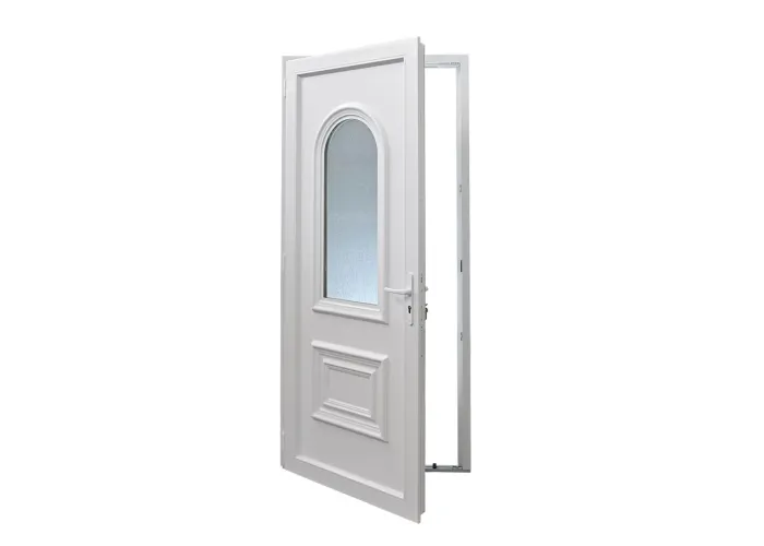 Porta de Entrada PVC VEKA PLUS 5 Roma Branca por Medida | Segurança e Conforto