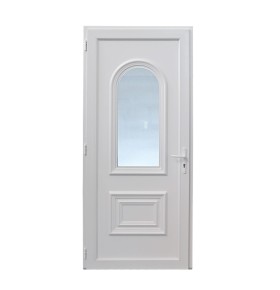 Porta de Entrada PVC VEKA PLUS 5 Roma Branca por Medida | Segurança e Conforto