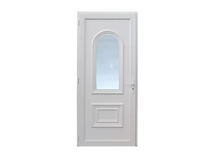 Porta de Entrada PVC VEKA PLUS 5 Roma Branca por Medida | Segurança e Conforto
