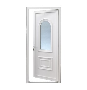Porta de Entrada PVC VEKA PLUS 5 Roma Branca por Medida | Segurança e Conforto