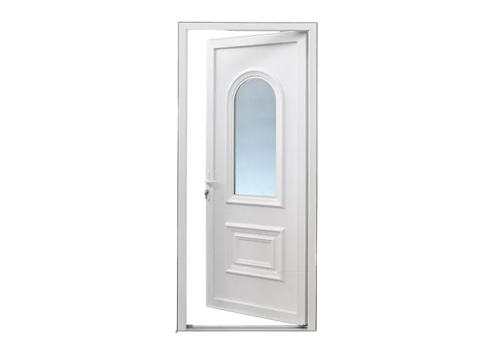 Porta de Entrada PVC VEKA PLUS 5 Roma Branca por Medida | Segurança e Conforto