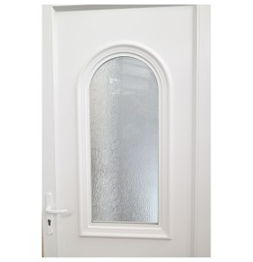 Porta de Entrada PVC VEKA PLUS 5 Roma Branca por Medida | Segurança e Conforto