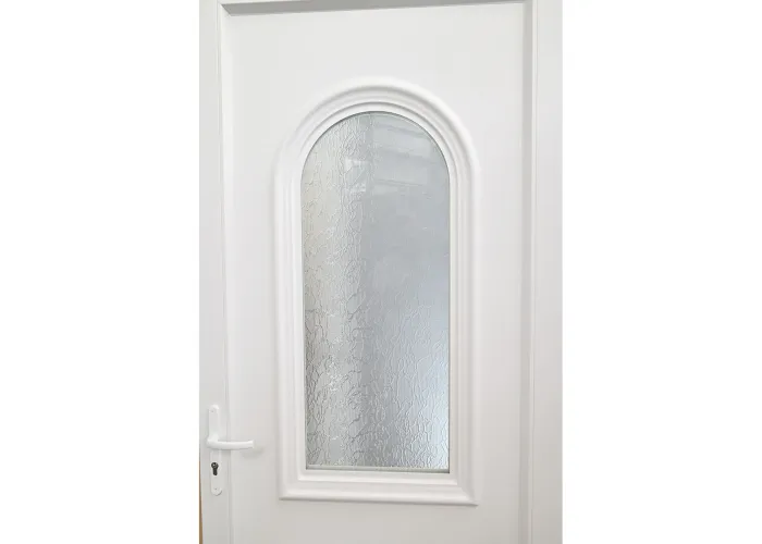 Porta de Entrada PVC VEKA PLUS 5 Roma Branca por Medida | Segurança e Conforto