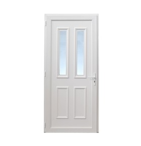 Porta de Entrada PVC VEKA PLUS 5 por Medida – Milão Branca direita vista interior