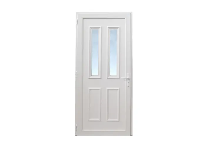 Porta de Entrada PVC VEKA PLUS 5 por Medida – Milão Branca direita vista interior