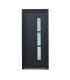 Porta de Entrada PVC VEKA PLUS 5 por Medida – Manhattan Bicolor (Antracite / Branca)