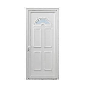 Porta de Entrada PVC VEKA PLUS 5 por Medida – Oxford Branca direita