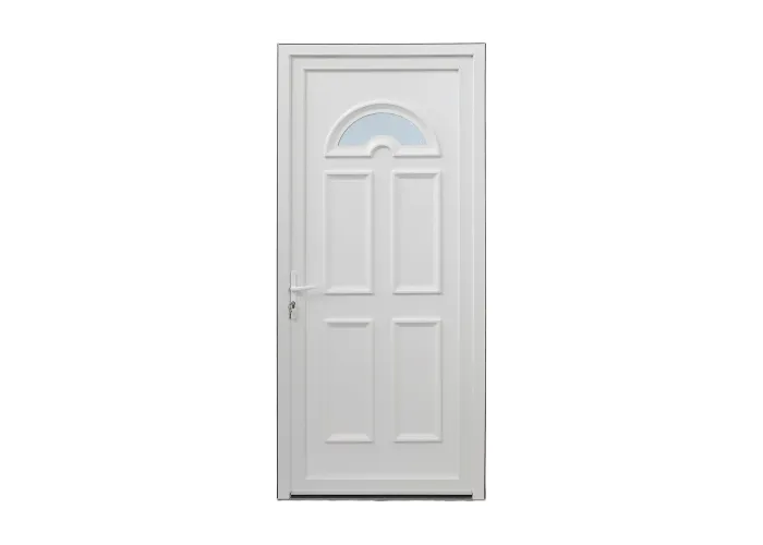 Porta de Entrada PVC VEKA PLUS 5 por Medida – Oxford Branca direita