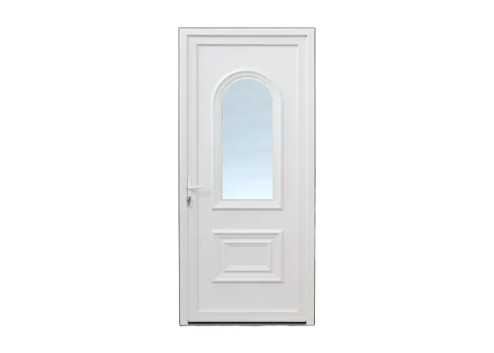 Porta de Entrada PVC VEKA PLUS 5 por Medida – Roma Branca direita