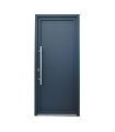 Porta de Entrada PVC VEKA PLUS 6 por Medida – Lisa Bicolor (Antracite/Branca)