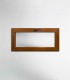 Janela PVC 100x50cm Basculante Carvalho Dourado Vidro Duplo