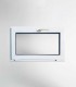 Janela PVC 100x50cm Basculante Vidro Duplo transparente|Entrega rápida