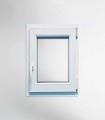Janela PVC 80x100cm Oscilobatente DIREITA Vidro Duplo ALUPLAST
