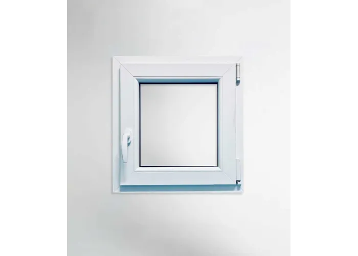 Janela PVC 90x90 cm Oscilobatente vidro duplo | Aluplast A+