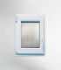 Janela PVC 60x100 Oscilobatente vidro Fosco Aluplast A+ | Entrega rápida