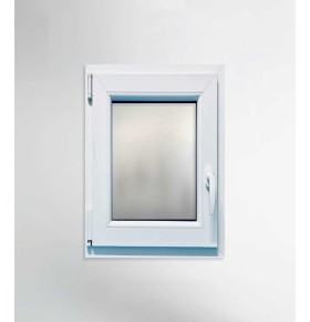 Janela PVC 60x100 Oscilobatente vidro Fosco Aluplast A+ | Entrega rápida