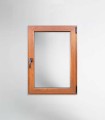 Janela PVC 70x100cm Oscilobatente DIREITA Carvalho Dourado Vidro Duplo