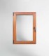 Janela PVC 70x100cm Oscilobatente Esquerda Carvalho Dourado Vidro Duplo