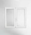Janela PVC 100x120cm Oscilobatente Vidro Duplo ALUPLAST