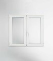 Janela PVC 120x100cm Oscilobatente Vidro Duplo ALUPLAST