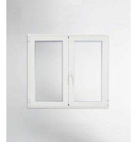 Janela PVC 100x100 Oscilobatente vidro duplo Aluplast A+ | Entrega rápida