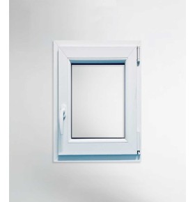Janela PVC 70x100 cm Oscilobatente vidro duplo | Aluplast A+