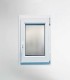 Janela PVC 50x100 Oscilobatente Fosca Aluplast A+ | Entrega rápida