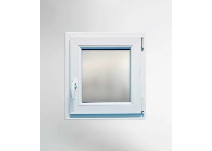 Janela PVC 60×70 cm Oscilobatente vidro duplo fosco | Aluplast A+