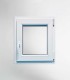 Janela PVC 60x80 cm Oscilobatente vidro duplo | Aluplast A+