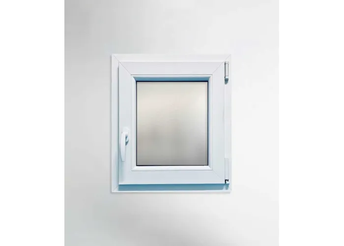 Janela PVC 60×80 cm Oscilobatente vidro duplo fosco | Aluplast A+