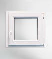 Janela PVC 50x50cm Oscilobatente DIREITA Vidro Duplo ALUPLAST