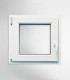 Janela PVC 50×50 cm Oscilobatente vidro duplo | Aluplast A+