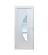 Porta de entrada PVC VEKA PLUS 6 por medida Luna bicolor antracite vista do interior com abertura à direita