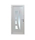Porta de entrada PVC VEKA PLUS 6 por medida Verona branca vista do interior com abertura à direita