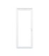 Porta Exterior PVC Vidro Duplo Transparente 90x200cm com abertura esquerda