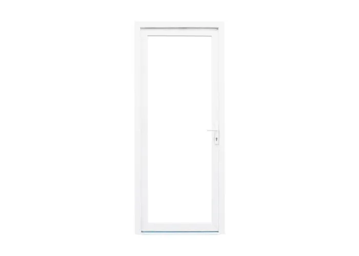 Porta Exterior PVC Vidro Duplo Transparente 90x200cm com abertura esquerda