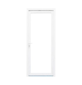 Porta Exterior PVC Vidro Duplo Transparente 90x200cm com abertura direita