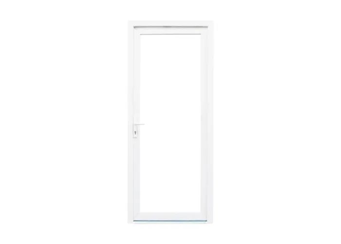 Porta Exterior PVC Vidro Duplo Transparente 90x200cm com abertura direita