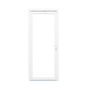 Porta Exterior PVC Vidro Duplo Transparente 80x200cm com abertura esquerda