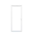 Porta Exterior PVC Vidro Duplo Transparente 80x200cm ESQUERDA