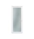 Porta exterior em PVC com vidro duplo fosco com relevo de 90x200cm com abertura esquerda