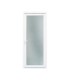 Porta exterior em PVC com vidro duplo fosco com relevo de 80x200cm com abertura direita