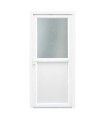 Porta Exterior PVC Meio Vidro Fosco 90x200cm DIREITA