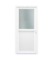 Porta Exterior PVC Meio Vidro Fosco 98x208cm ESQUERDA
